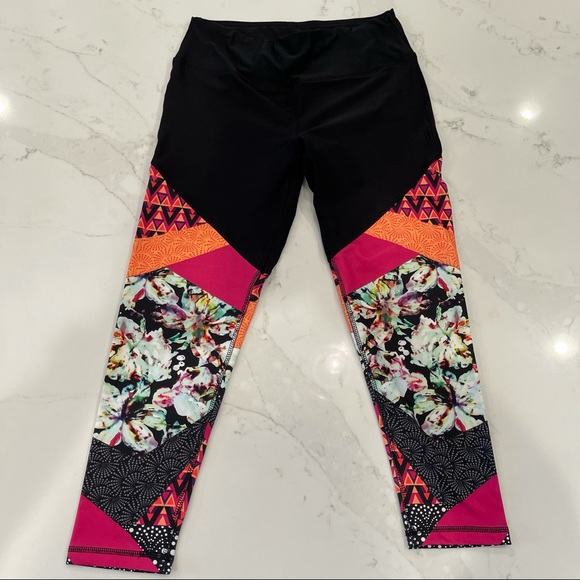 🎉HP✨ NWOT RBX Active black & patterned leggings - Picture 7 of 15